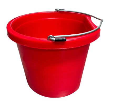 Eureka 14L Flat Back Bucket Red