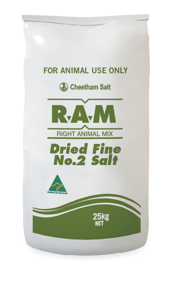 R.A.M SALT FINE NO.2 25kg – Mbhorsesupplies