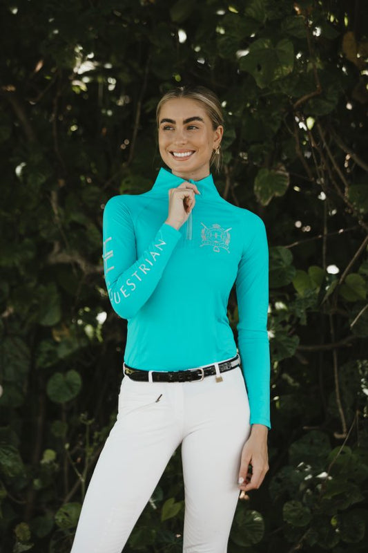 HAMPTON & HARLOW - LADIES BASE LAYER AQUA