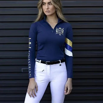 HAMPTON & HARLOW - LADIES NAVY BASE LAYER SIGNATURE COLLECTION SIZE 14